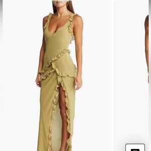 House of CB Pixie Ruffle Georgette cocktail dress